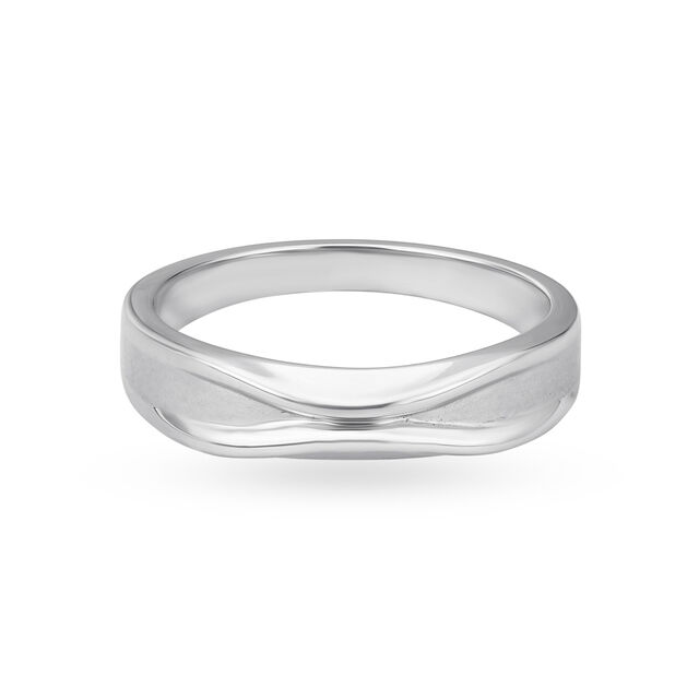 Marvellous Fold Pattern Platinum Ring,,hi-res