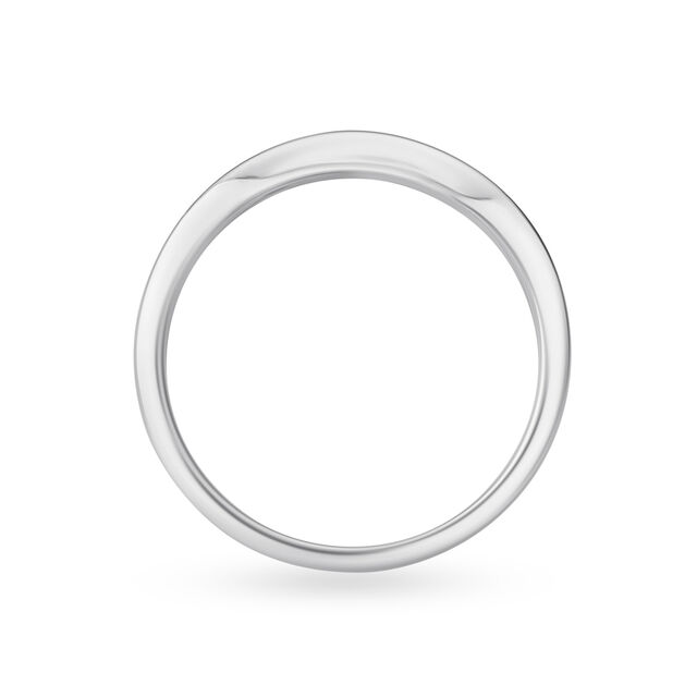 Marvellous Fold Pattern Platinum Ring,,hi-res