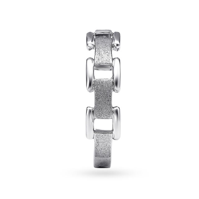 Stunning Interlinked Platinum Ring for Men,,hi-res
