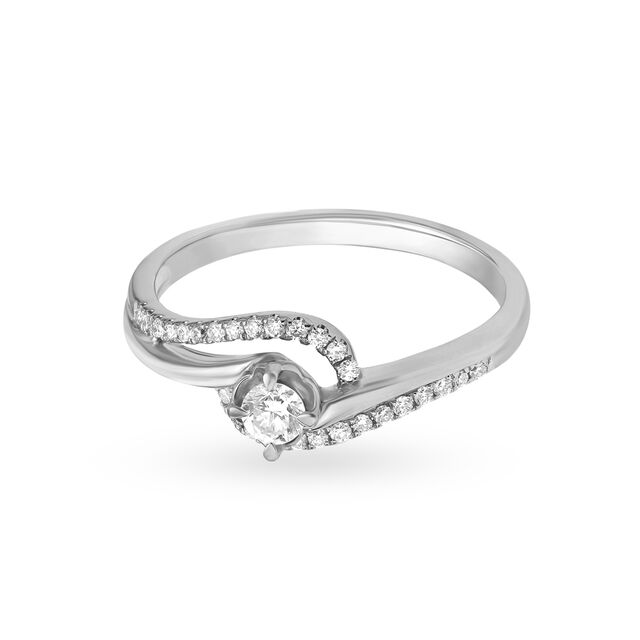 Alluring 950 Pure Platinum And Diamond Finger Ring,,hi-res 2