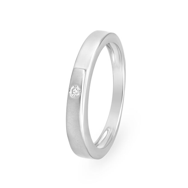 Immaculate 950 Platinum And Diamond Finger Ring 