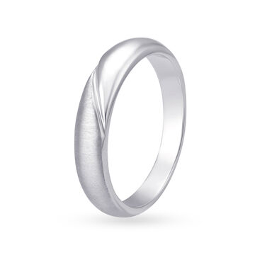 Subtle Platinum Finger Band