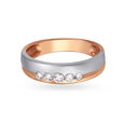 Sparkling Platinum, Rose Gold and Diamond Ring 2