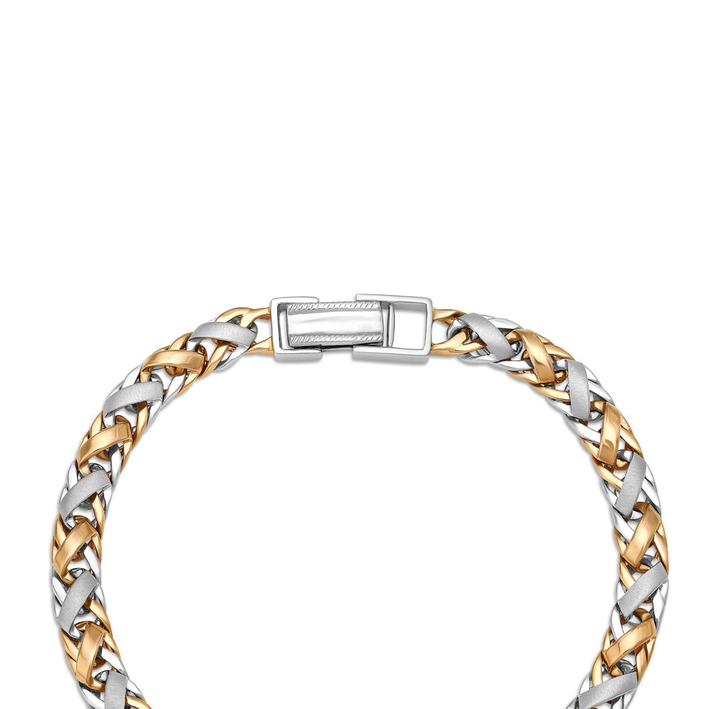 Buy Stylish Platinum and Rose Gold Bracelet for Men at Best Price Tanishq US