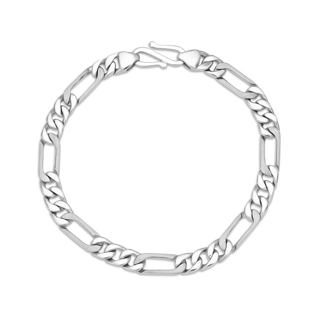 Sleek Platinum Bracelet for Men,,hi-res 