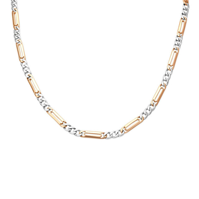 Splendid Rose Platinum Chain for Men,,hi-res