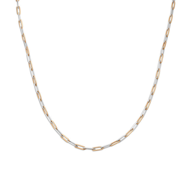 Sophisticated Platinum and Rose Gold Chain,,hi-res 2