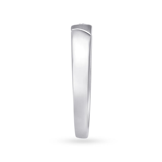 Impressive 950 Platinum Striped Ring,,hi-res
