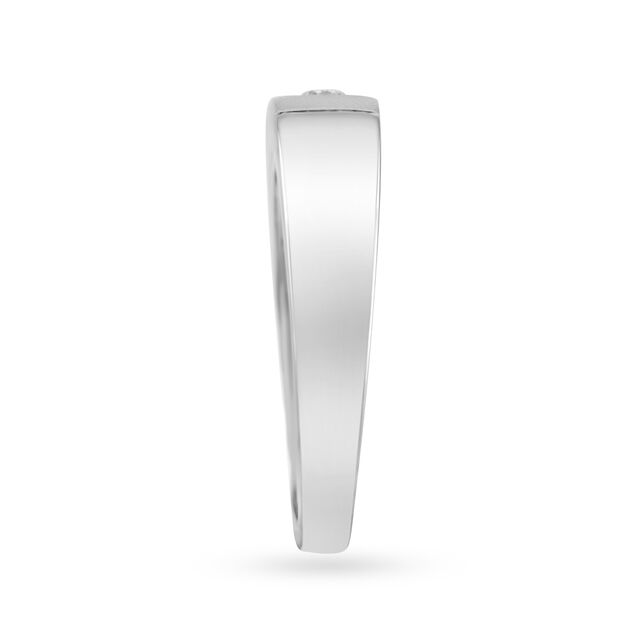 Dashing 950 Pure Platinum And Diamond Finger Band,,hi-res