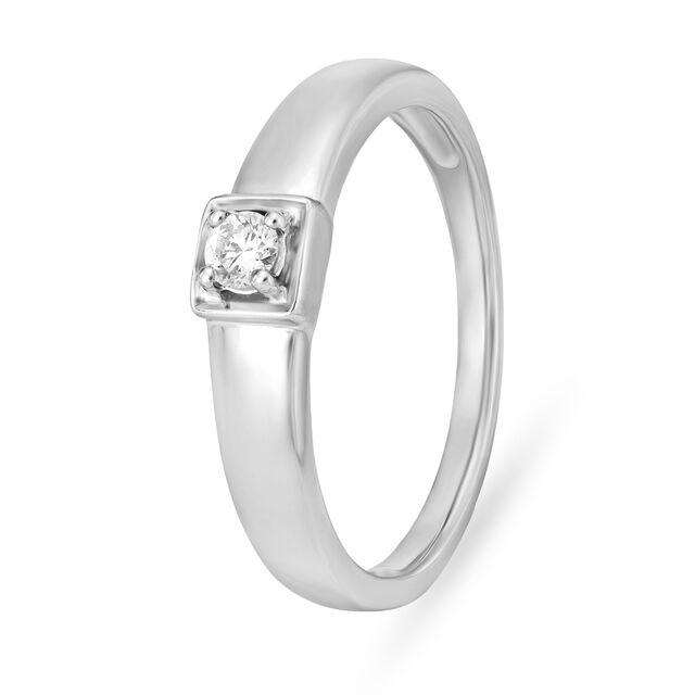Simplistic 950 Pure Platinum And Diamond Ring,,hi-res