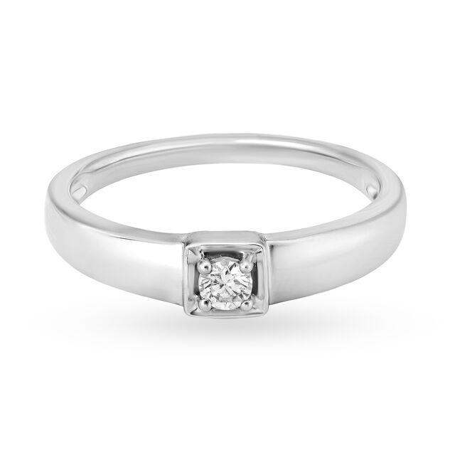 Simplistic 950 Pure Platinum And Diamond Ring,,hi-res