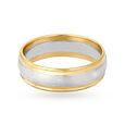 Bold Platinum and Rose Gold Ring for Men,,hi-res 2