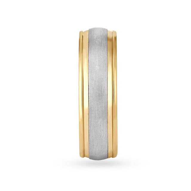 Bold Platinum and Rose Gold Ring for Men,,hi-res 3