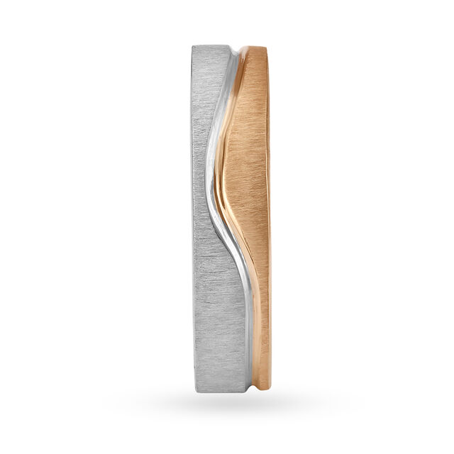 Captivating Platinum and Rose Gold Ring