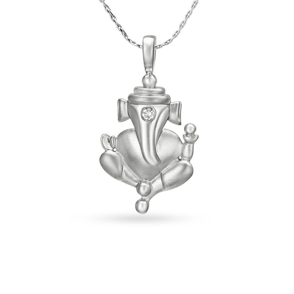 Ganesha diamond pendant top