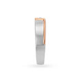 Single Stone Line Pattern Platinum And Diamond Finger Ring For Men,,hi-res 3