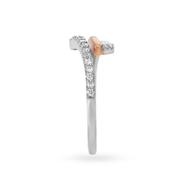 Dual-Tone Platinum Diamond Finger Ring