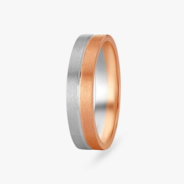 Modern Minimalist Gold Finger Ring for Men