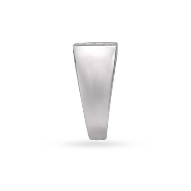Modern Diamond Platinum Finger Band