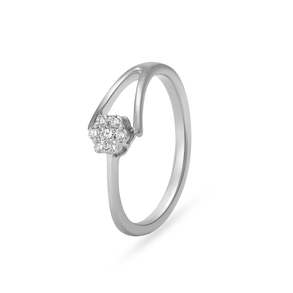 Buy Sublime White Platinum Finger Ring at Best Price Tanishq US