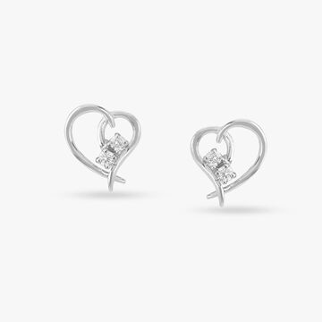 Delicate Heart Stud Earrings