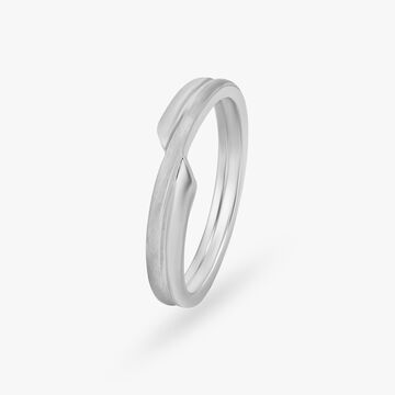 Dual-Finish Modern Ring