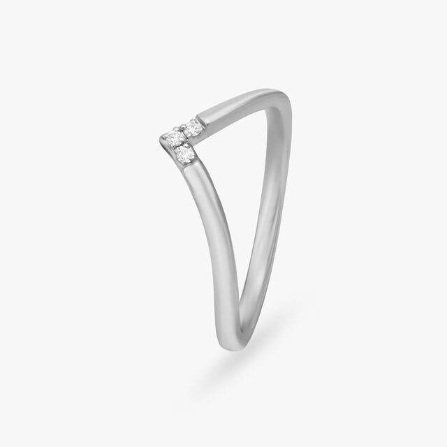 Captivating Glamor Platinum Ring