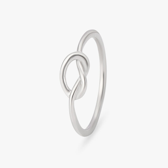 Knotted Platinum Ring