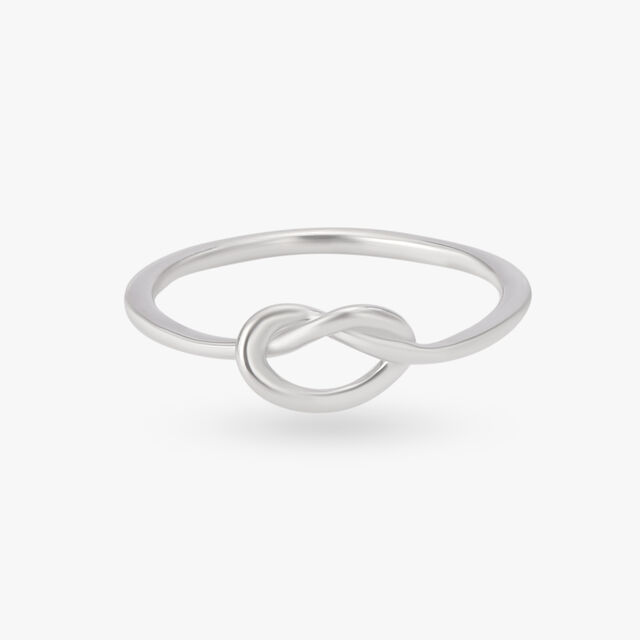 Knotted Platinum Ring