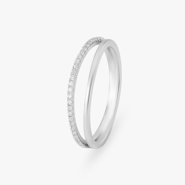Unisex Platinum Band Ring