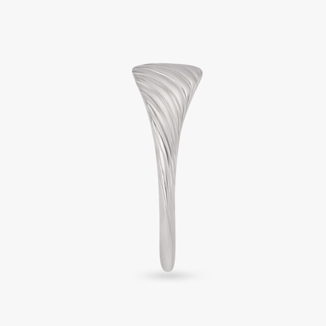 Modern Platinum Ring with Intricate Detailing