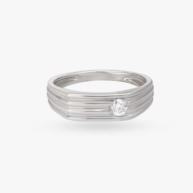 Vogueish Charm Platinum Ring For Men,,hi-res