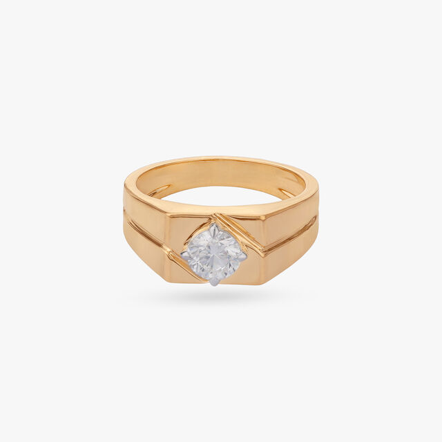 Regal Axis Solitaire Ring for Men 2