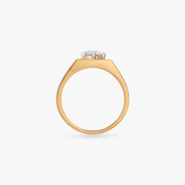 Regal Axis Solitaire Ring for Men 4