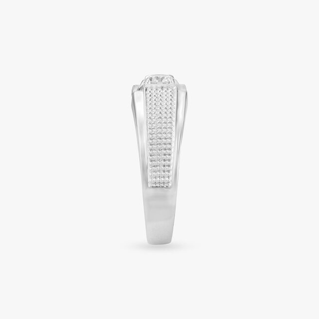 Regal Edge Solitaire Ring For Men 3