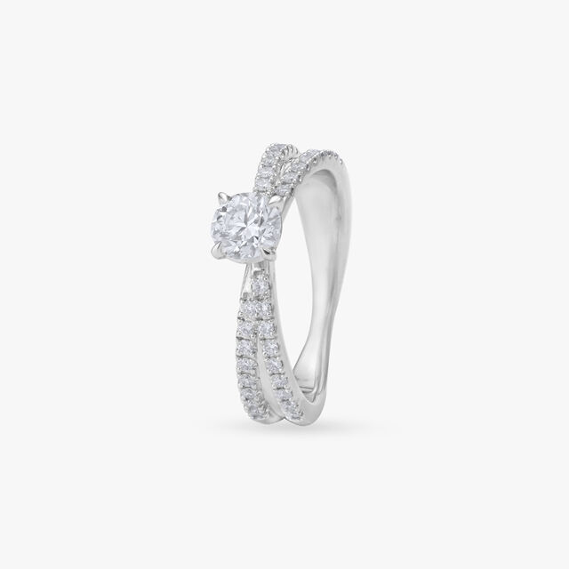 Stellar Embrace Solitaire Ring 