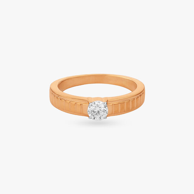 Regal Crest Solitaire Ring for Men 2