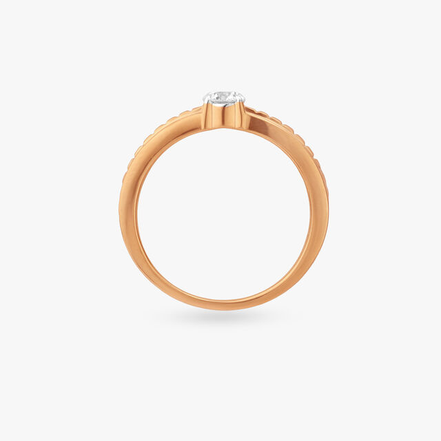 Regal Crest Solitaire Ring for Men 4