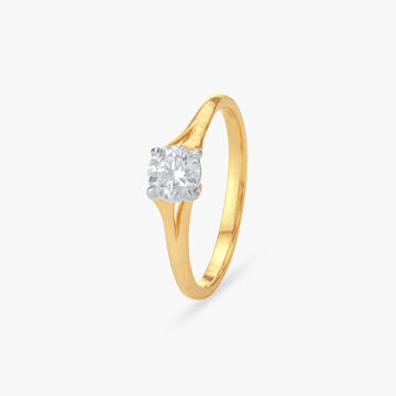 Radiant Rhythm Solitaire Ring
