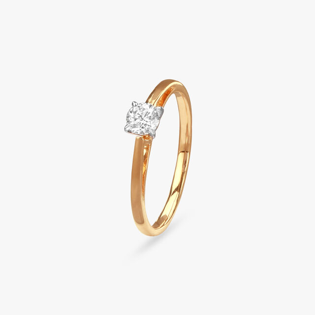 Glacial Solitaire Finger Ring 
