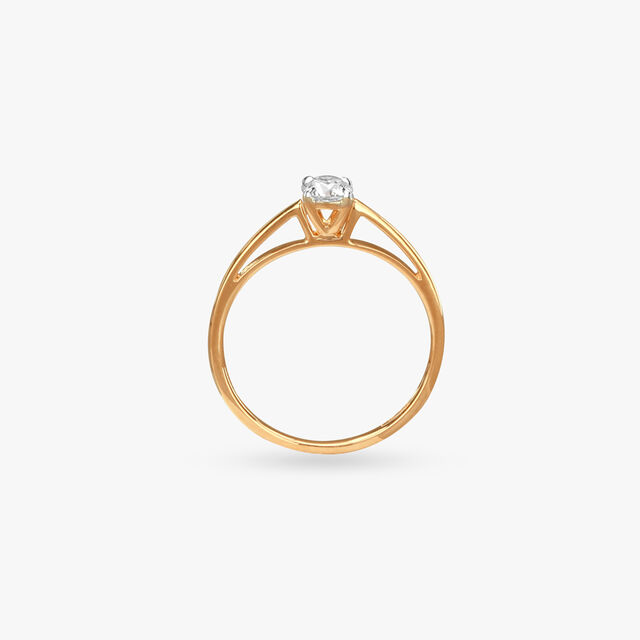 Glacial Solitaire Finger Ring 4