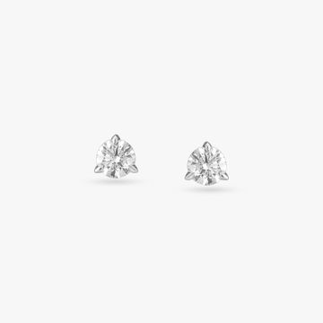 Infinite Shine Solitaire Stud Earrings