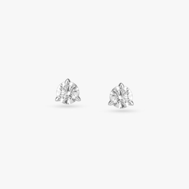 Infinite Shine Solitaire Stud Earrings 