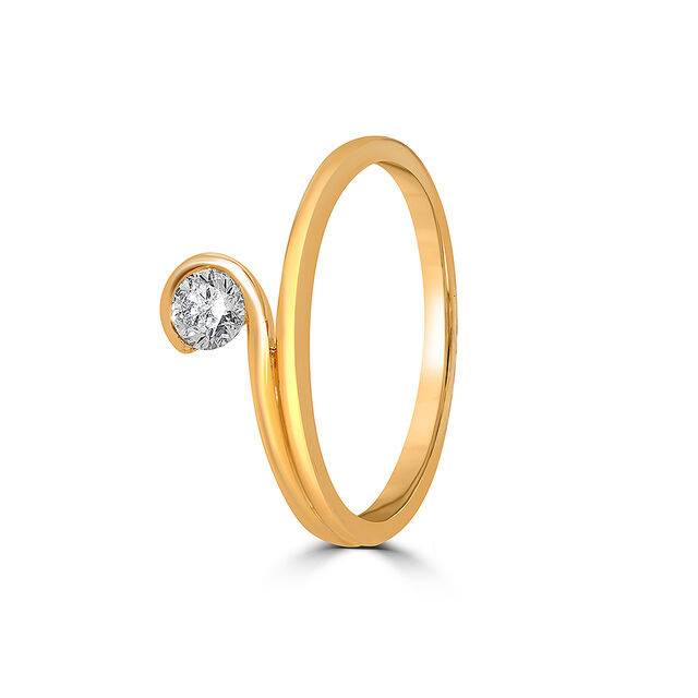 Wrapped in Love Solitaire Finger Ring 4