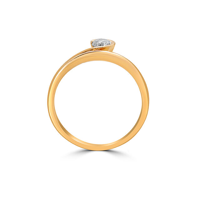 Wrapped in Love Solitaire Finger Ring 5