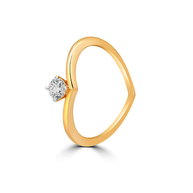Serenity Stackable Multipurpose Solitaire Finger Ring 7
