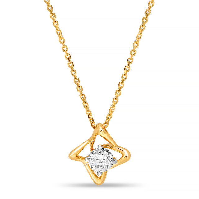 Sparkling Reflections Solitaire Necklace 4