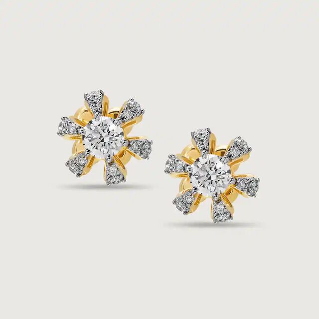 Cascade Solitaire Earring 2