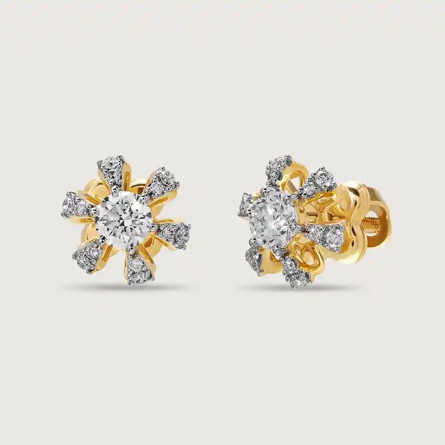 Cascade Solitaire Earring 3