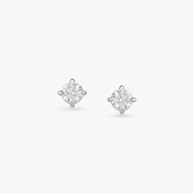 Timeless Brilliance Solitaire Stud Earrings 